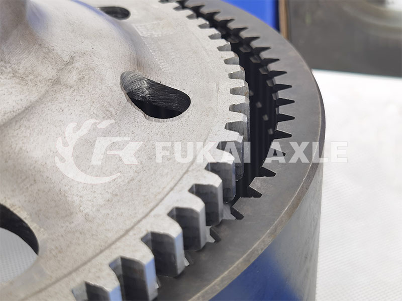 Anillo de engranaje interno de llanta de rueda y soporte para FAW Jiefang J6 Aowei 300 Axle Truck repuestos 2405042-A0E